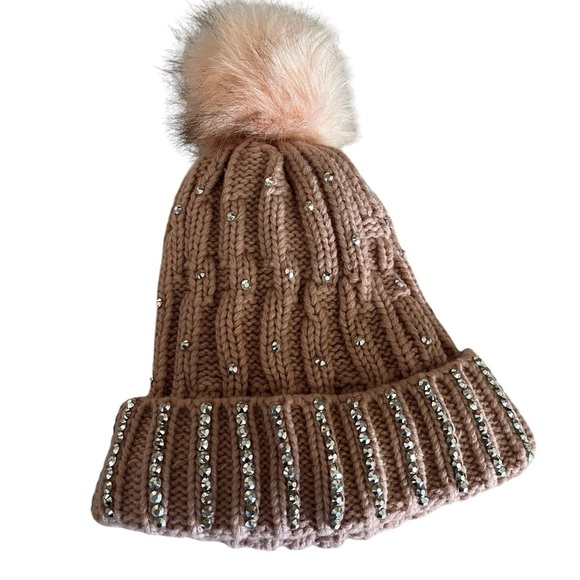Bling Studded Winter Hat - Picture 1 of 7